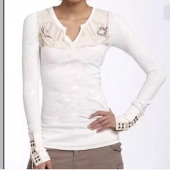 Free People Tops - Free People Patchwork Henley